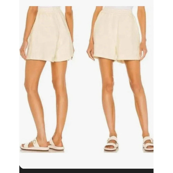 SIXTHREESEVEN / the Sweatshort / Color Butter Pale Yellow Beige /Size S /NWT - Picture 4 of 4